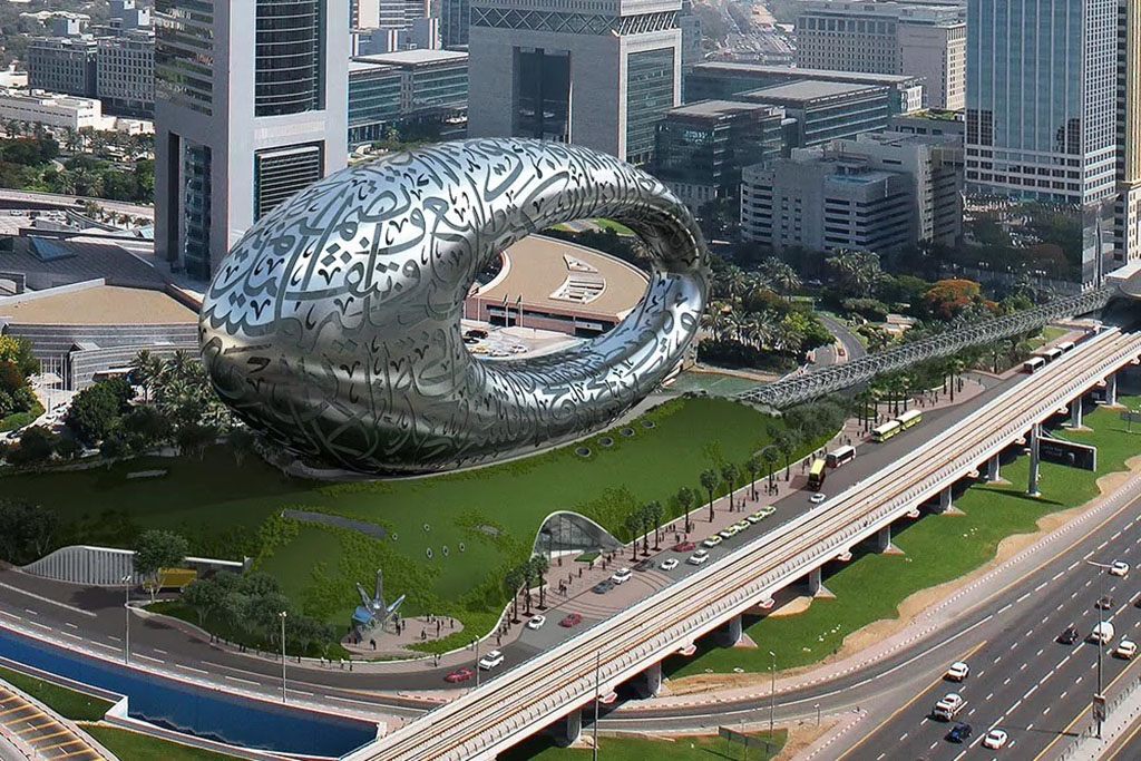 نمای بیرونی موزه آینده دبی
